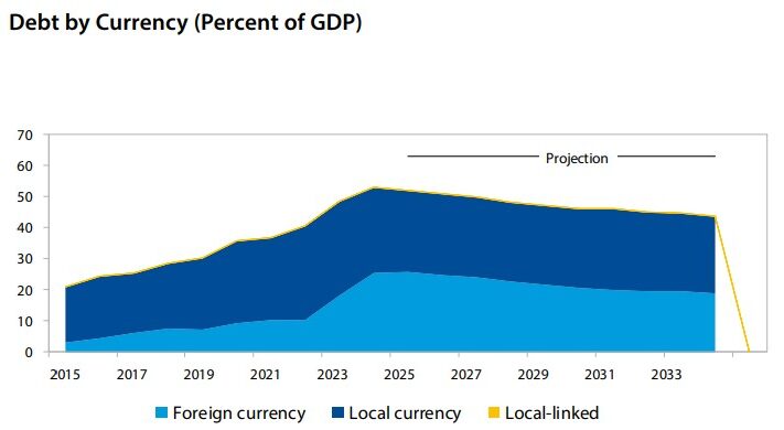 Debt by Currency Percent of GDP